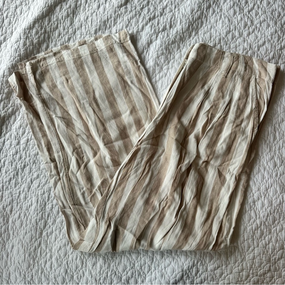 Urban Outfitters Striped Linen Pant